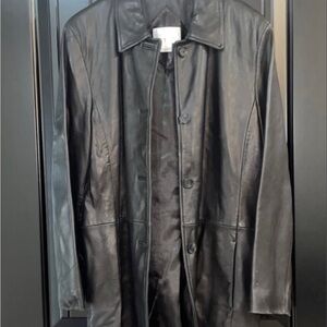 Black Leather Coat